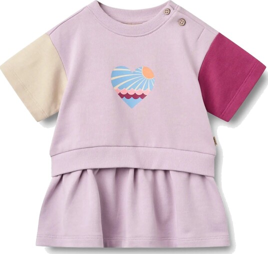 Wheat Sweat Dress S/S Mey Multi/patterned 62