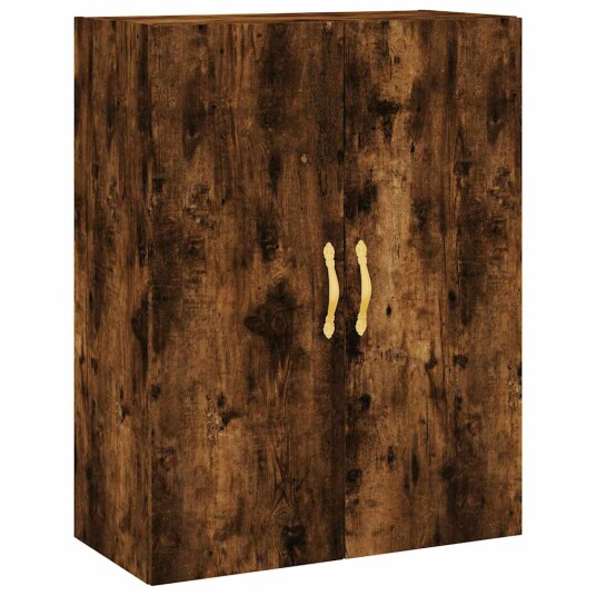 vidaXL Highboard røkt eik 69,5x34x180 cm konstruert tre 8720845411930