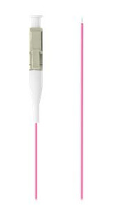 Lanberg - Grisehale - Lc/Upc-Multimodus (Hann) - 2 M - 0.9 Mm - Fiberoptisk - 50 / 125 Mikroner - Om4 - Enkel Stripe - Fiolett