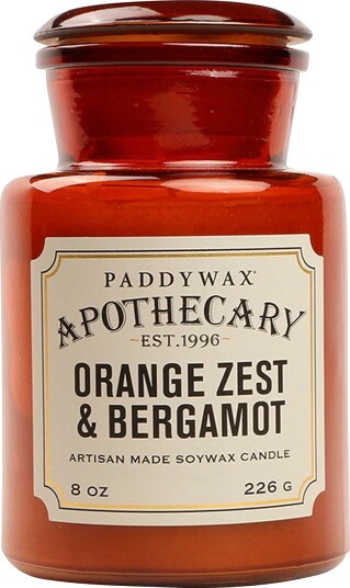 Paddywax Duftlys Apothecary Zest Bergamot Brun