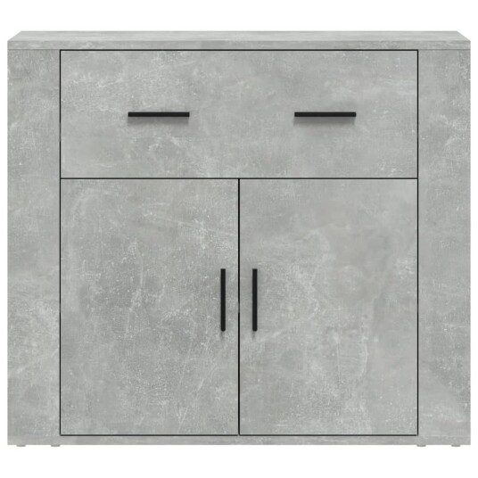 vidaXL Skjenk betonggrå 80x33x70 cm konstruert tre