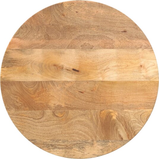 Bordplate Ø 60x2,5 cm rund heltre mango