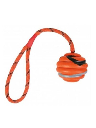 Trixie Wavy Ball On A Rope For Dogs 6/30 cm Orange