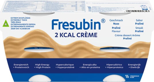 Fresubin 2 kcal Crème næringskrem nougat 4x125 g