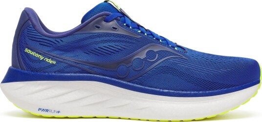 Saucony Mens Ride 18 Lapis/citron 47" Saucony Mens Ride 18 Lapis/citron 47"