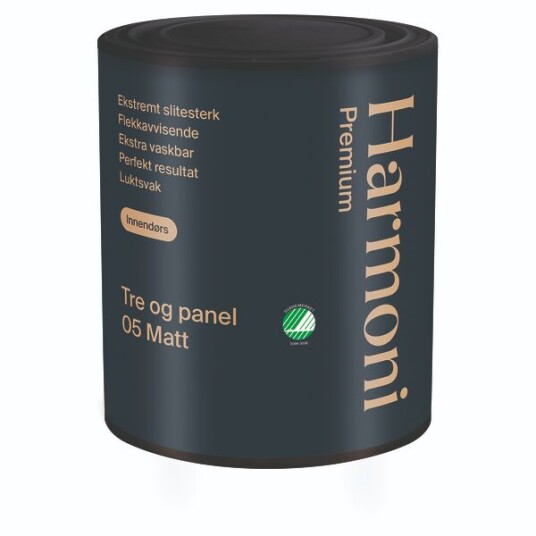 Harmoni Oljemaling Premium 05 Hvit 0,68l Panel Og Tre