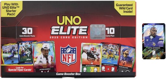 UNO Elite NFL 2025 Core Edition Booster Box