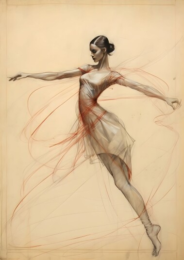 Plakat Elegant Ballerina Plakat Elegant Ballerina