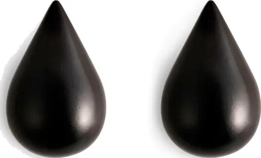 Normann Copenhagen Dropit knagger 2-pack svart liten Normann Copenhagen Dropit knagger 2-pack svart liten