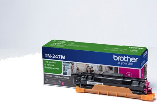 Brother TN 247 M Lasertoner - TN247M Original - Magenta 2300 sider Brother TN 247 M Lasertoner - TN247M Original - Magenta 2300 sider
