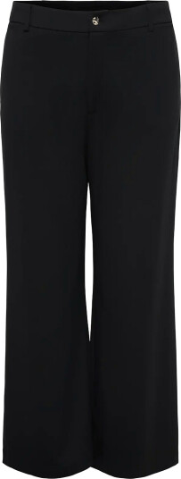ONLY Carmakoma Cargoldtrash Tailor Hw Str Pant Tlr Noos Black 50 x 32