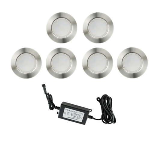 NP Terrassebelysning A2 12x1W Varmhvit IP67 Dimbar
