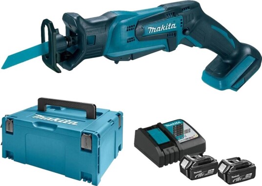 Makita Koffert Batteridrevet Bajonettsag DJR183RTJ 18 v 5.0 ah Inkl. MAKPAC