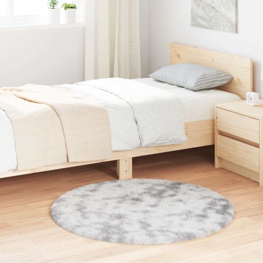 Flossteppe med lang luv NAVARRA lysegrå 100x100 cm polyester 8721158558848 Flossteppe med lang luv NAVARRA lysegrå 100x100 cm polyester 8721158558848