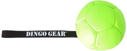 Dingo Gear Eco Hundeball I Nylon Med Håndtak 13 cm Grønn
