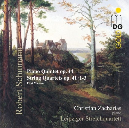 Leipziger Streichquartett Christian Zacharias Piano Quintet Op 44: String Quartets Op 41 CD