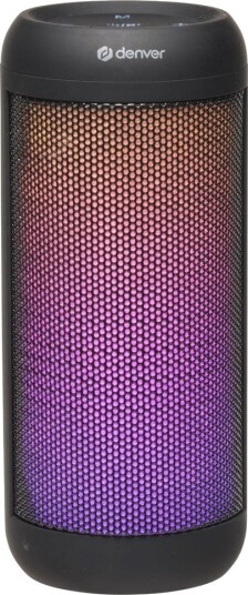 Denver BTL-63 Bærbar Bluetooth Høyttaler med LED - Svart
