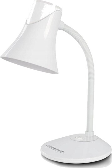 Esperanza Polaris Bordlampe E27 12W LED Fleksibel Arm Hvit Esperanza Polaris Bordlampe E27 12W LED Fleksibel Arm Hvit