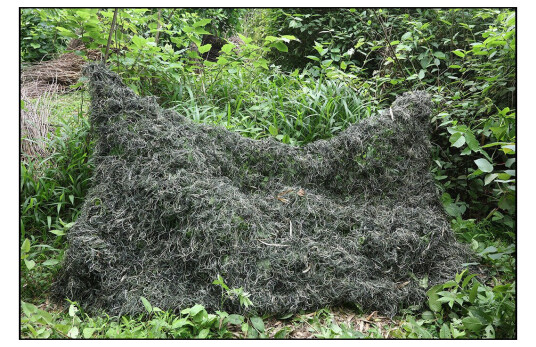 Tragopan Couverture Ghillie Kaki Kamuflasjeduk 2,5 x 1,5 meter