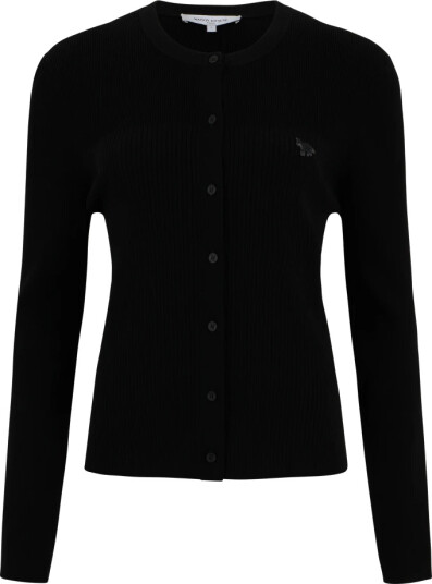 Maison Kitsuné Dame Strikkevarer Svart S,