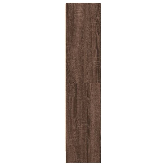 Bokhylle brun eik 60x24x109 cm konstruert tre