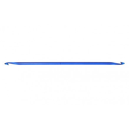 KnitPro Trendz Dobbel heklenål Akryl 30cm 700mm Blå for tunisisk hekling hekling
