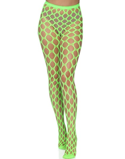Leg Avenue Neon Grønn 80 talls Tights m Store Ruter