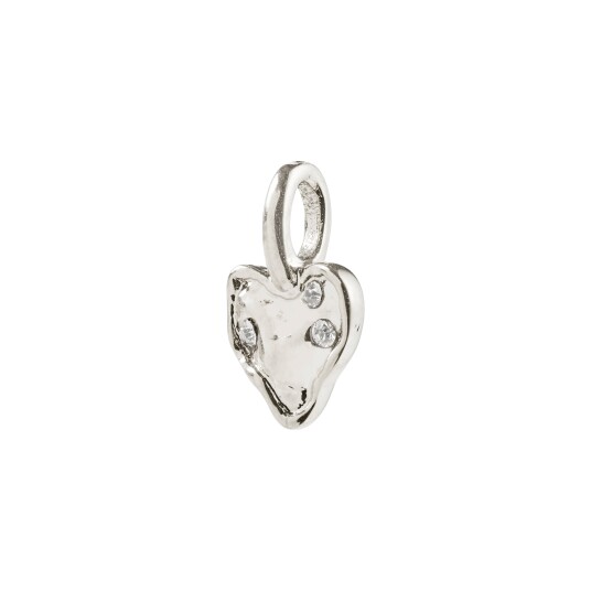 Pilgrim CHARM mini hjerteanheng sølvbelagt