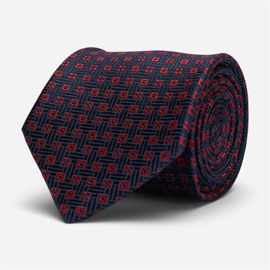 Ferner Jacobsen Tie Silk - Navy/red Blå OS Ferner Jacobsen Tie Silk - Navy/red Blå OS