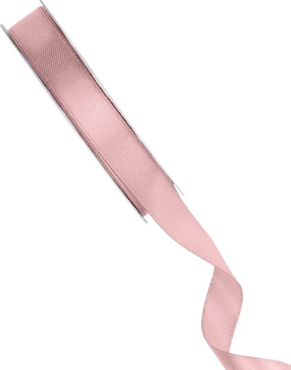 Satengbånd Lys Skitten Rosa 12 mm / 25 meter