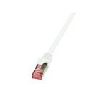 Logilink Primeline Koblingskabel Rj-45 Hann Til Rj-45 Hann 3 M Sftp Pimf Cat 6 Halogenfri Formstøpt Uten Hindringer Hvit