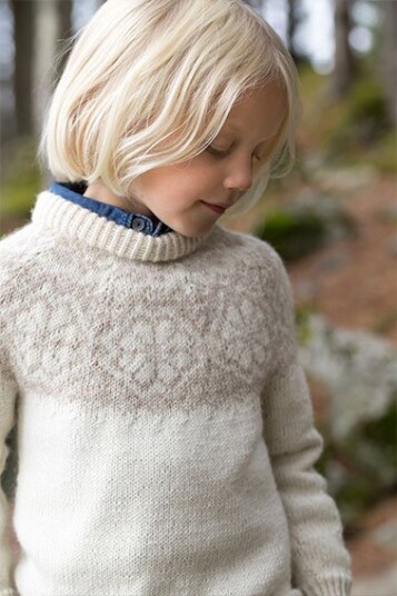 Dale Garn 406 12 Q Symre Kids Genser Natur