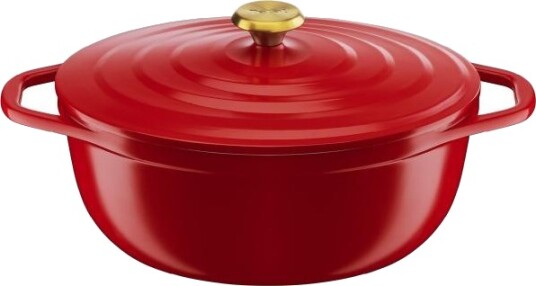 Tefal - Air oval gryte 5,7L 30 cm rød Tefal - Air oval gryte 5,7L 30 cm rød