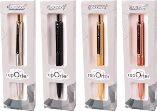 Cresco Reporter Premium Kulepenn Med Etui, Mix