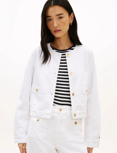 Tommy Hilfiger Dnm Clr Lady Jacket Ls White 36 Tommy Hilfiger Dnm Clr Lady Jacket Ls White 36