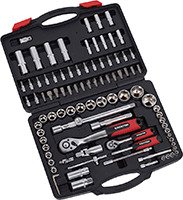 Kreator Pipenøkkelsett 1/4"-1/2" 4-32 mm 94 Deler
