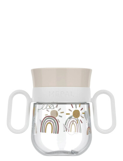 Mepal Begynderkop Mio Sunshine & Rainbow - White - 200 ML Mepal Begynderkop Mio Sunshine & Rainbow - White - 200 ML