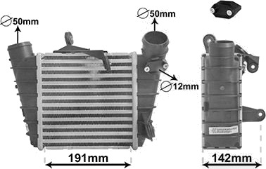 Intercooler VAN WEZEL 58004213