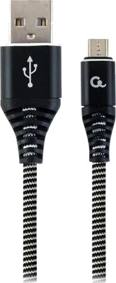 Gembird Premium Micro USB 1m CC USB2B AMMBM 1M BW
