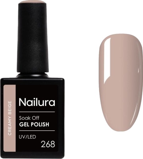 Nailura Gelpolish 268 – Creamy Beige – 10 ml Nailura Gelpolish 268 – Creamy Beige – 10 ml