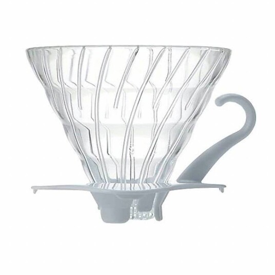 Hario V60 Pour Over Dripper - Glass - White , 01 (1-2 cups)
