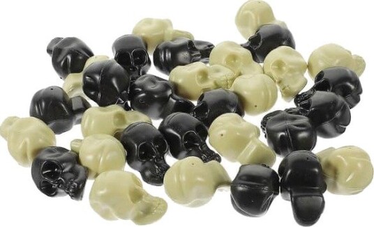 Halloween Miniatyrhodeskaller i Blandede Farger 30 stk