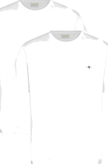 Gant 2 Pack Shield T Shirt WHITE XXL