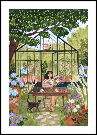 Garden Flower Arranging Plakat / 100x150