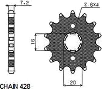 Kjededrev SUNSTAR 206 15 Kjededrev SUNSTAR 206 15