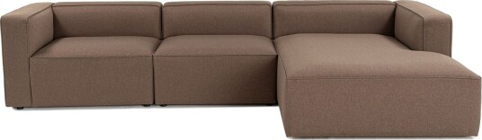 Abbas 4 seters Sofa med Divan Brun