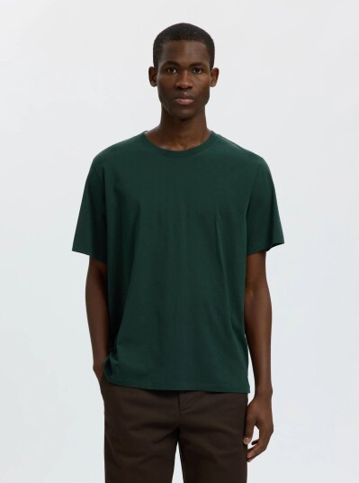 Selected Slmaspen Ss O Neck Tee Noos Green S