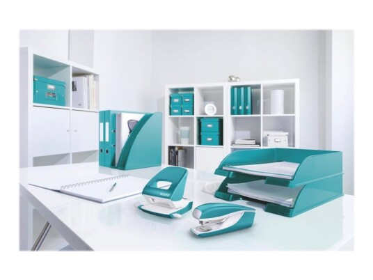 Leitz Wow Stiftemaskin 30 Ark / 3 Mm 24/6 26/6 Plast Metall Isblå Leitz Wow Stiftemaskin 30 Ark / 3 Mm 24/6 26/6 Plast Metall Isblå