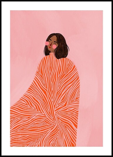 The Woman With the Swirls Plakat Plakat / 40x50cm