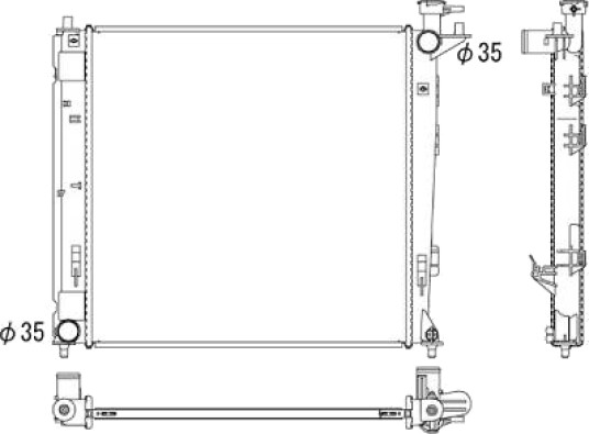 DIEDERICHS DCM3721 Radiator motorkjøling